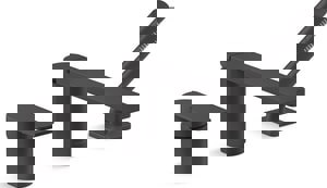 Single Handle Roman Tub Faucet with Handshower in Matte Black